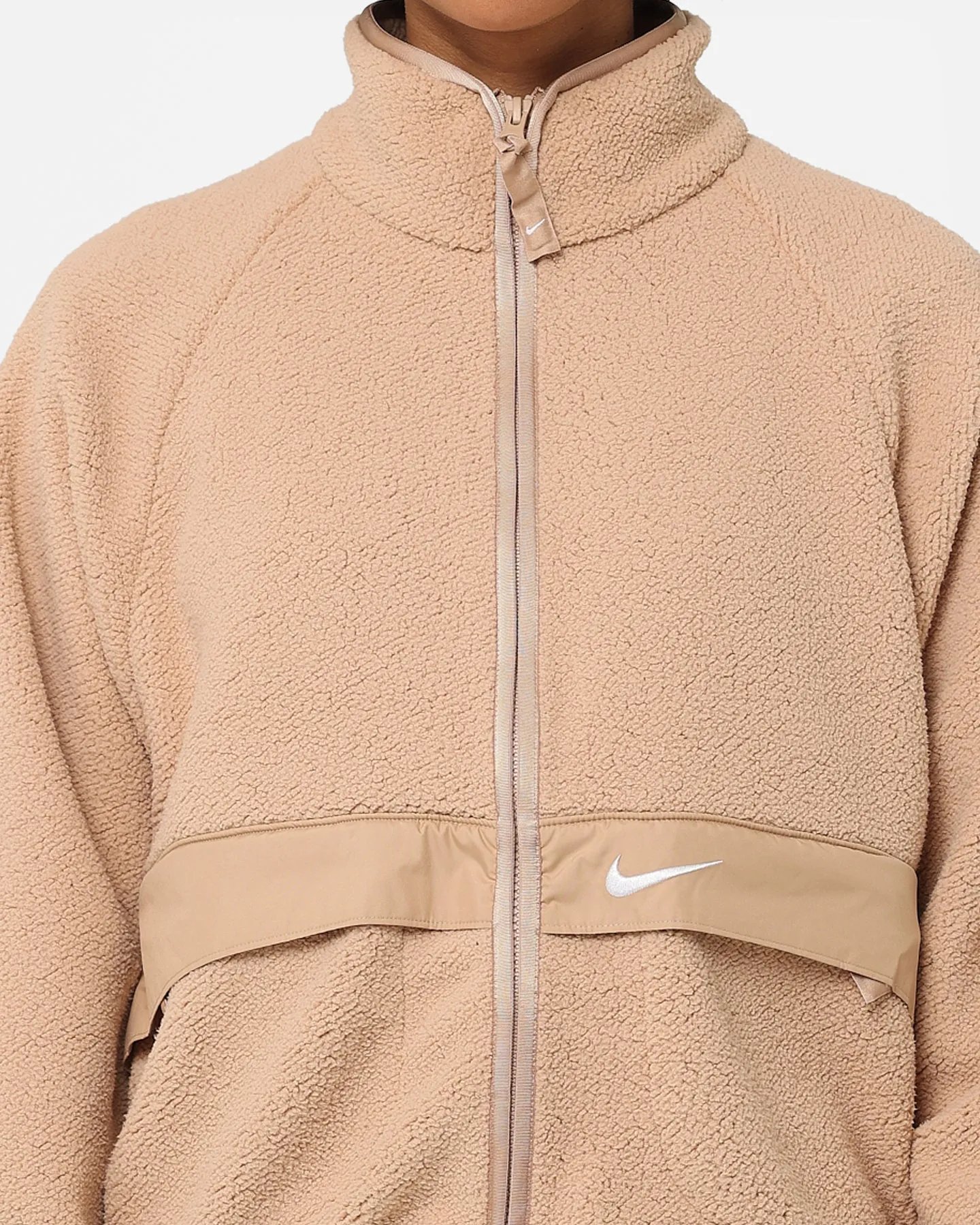 Nike Women's Sportswear Sherpa Jacket Hemp/Hemp/White