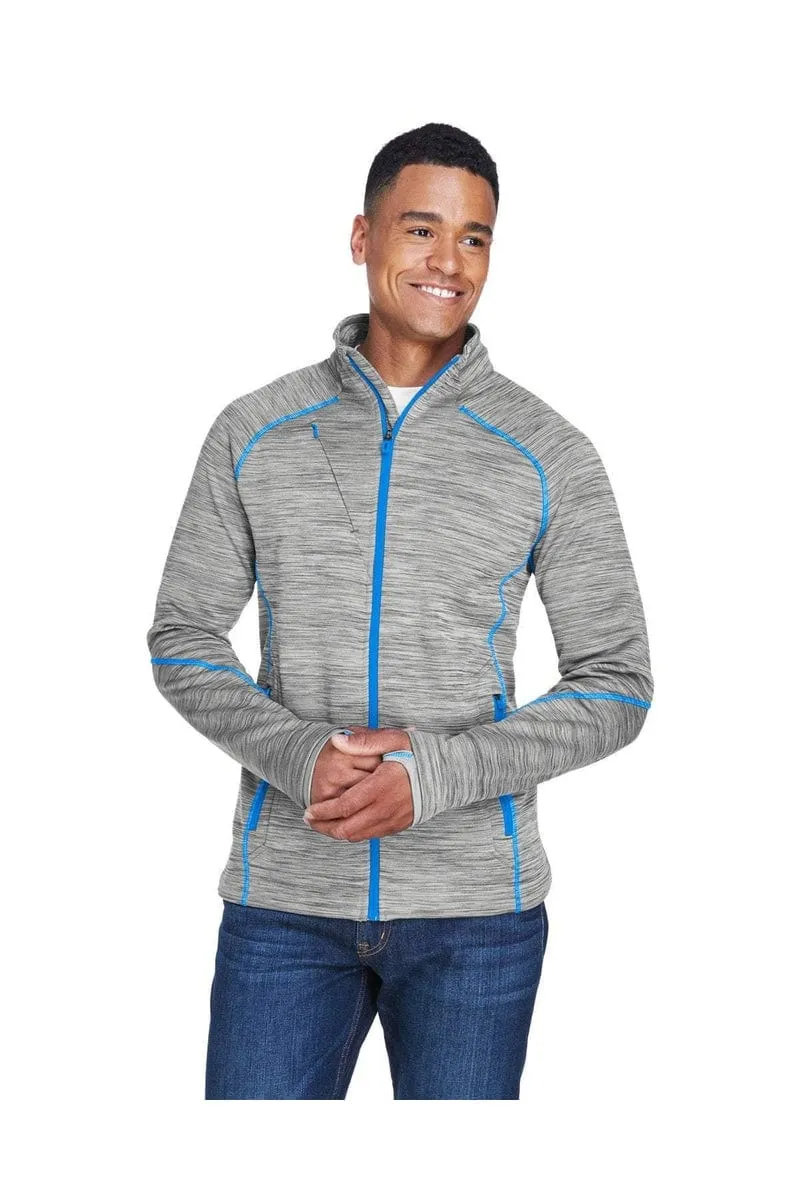 North End 88697: Men's Flux Melange Bonded Fleece Jacket