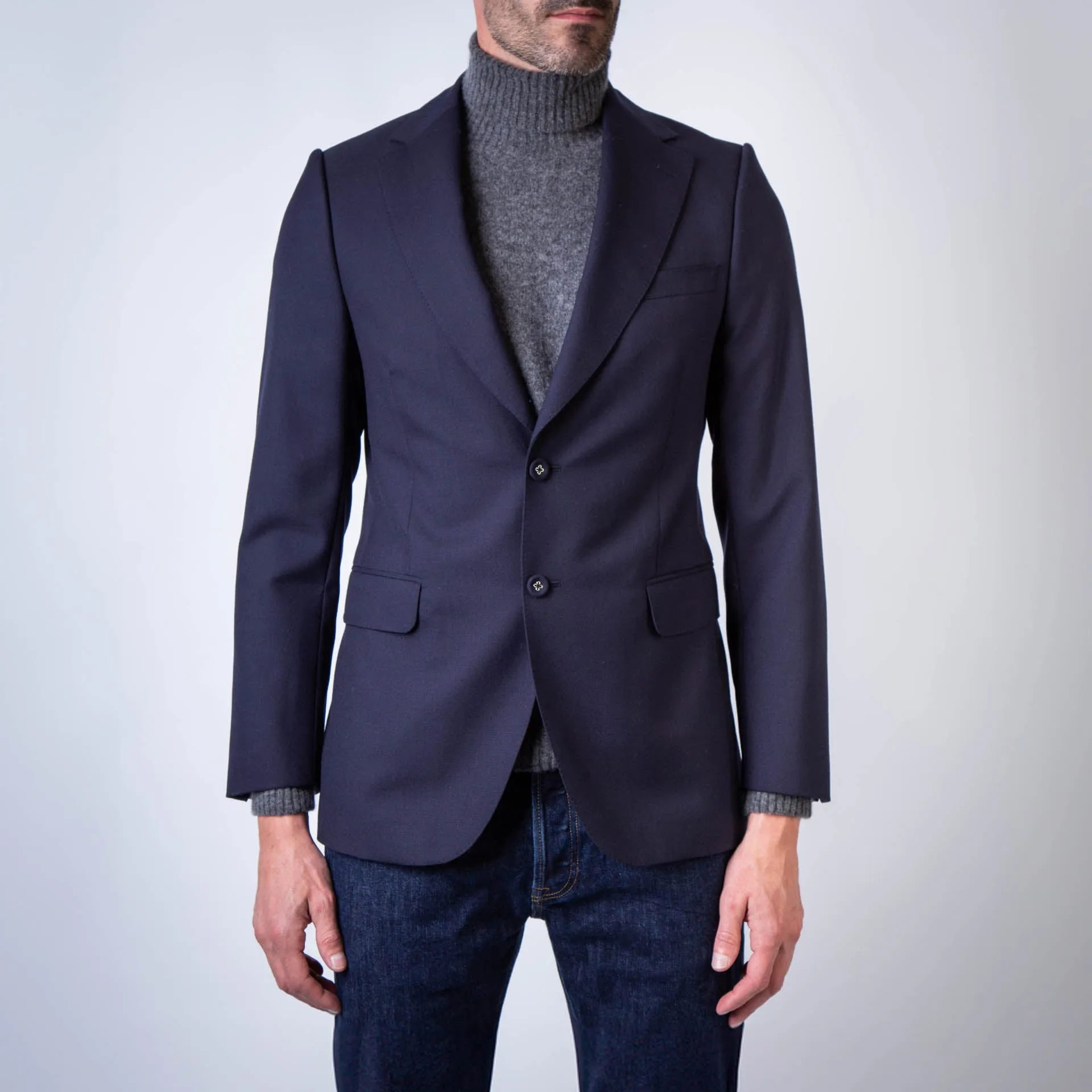 OFFICINE GENERALE BLAZER MTLG402 DARK NAVY BLUE