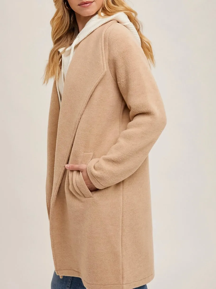 Open Cardigan / Coat - Beige