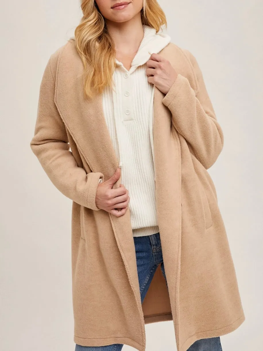 Open Cardigan / Coat - Beige