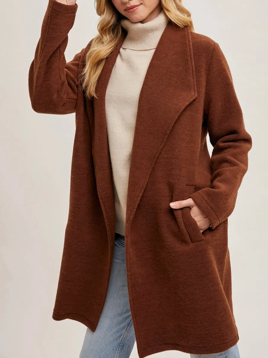 Open Cardigan / Coat - Brown