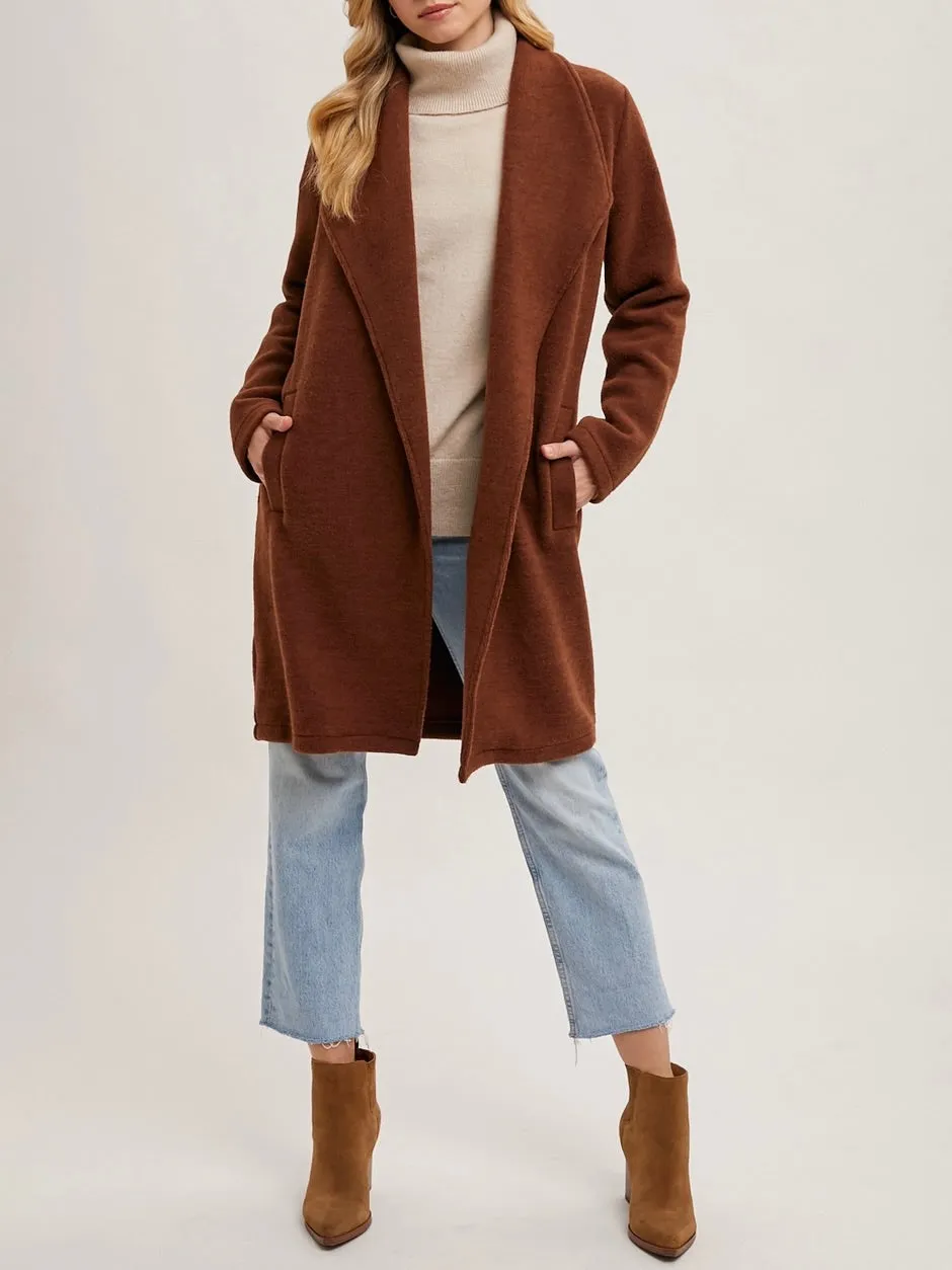 Open Cardigan / Coat - Brown