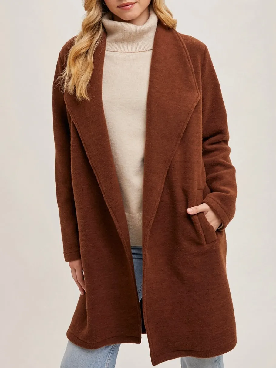 Open Cardigan / Coat - Brown