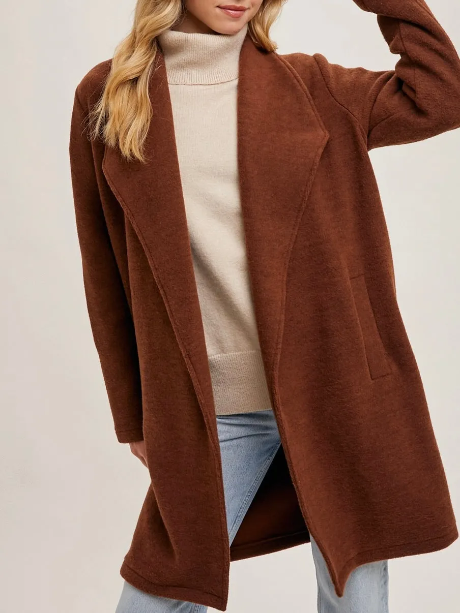 Open Cardigan / Coat - Brown