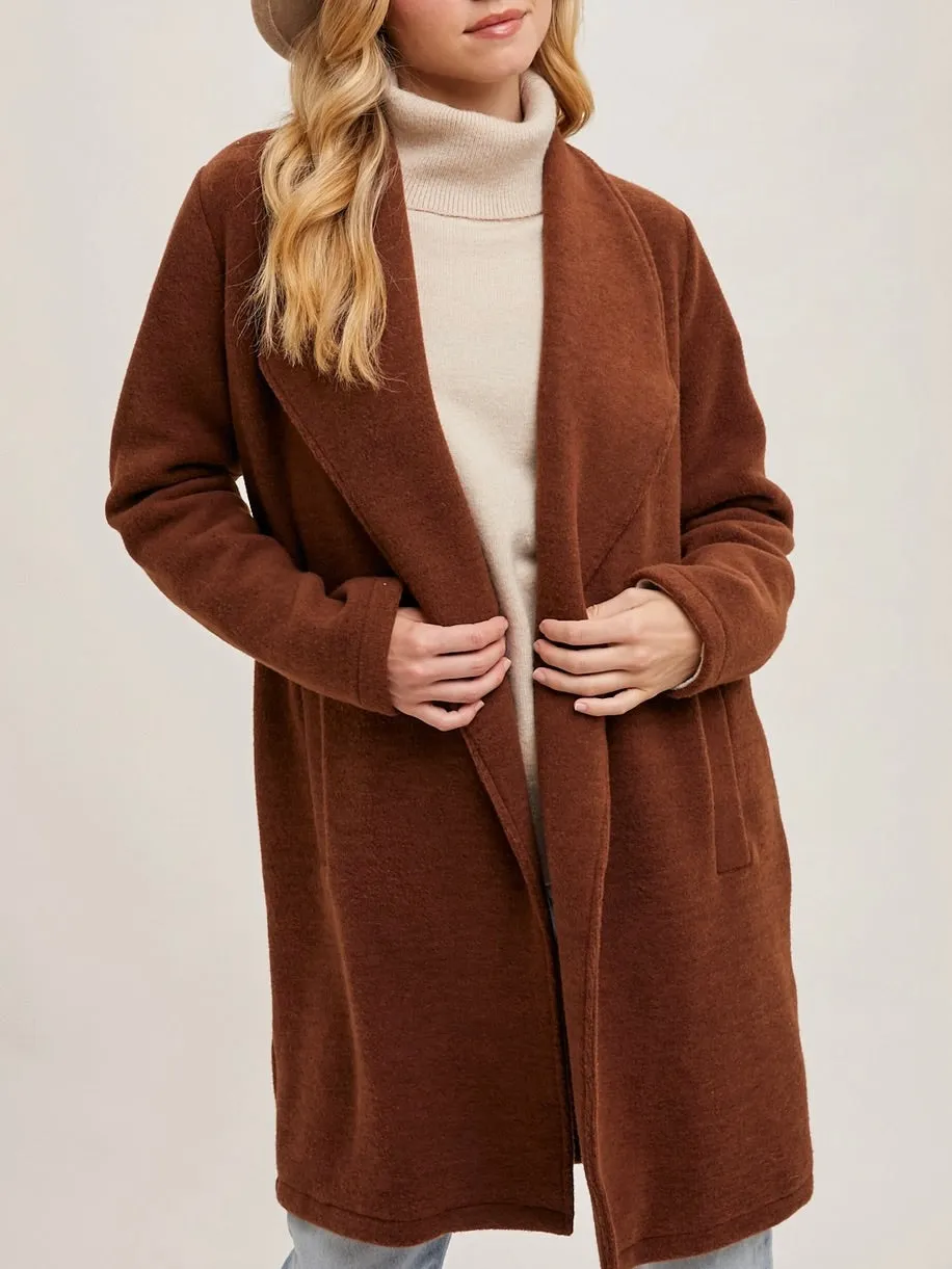 Open Cardigan / Coat - Brown