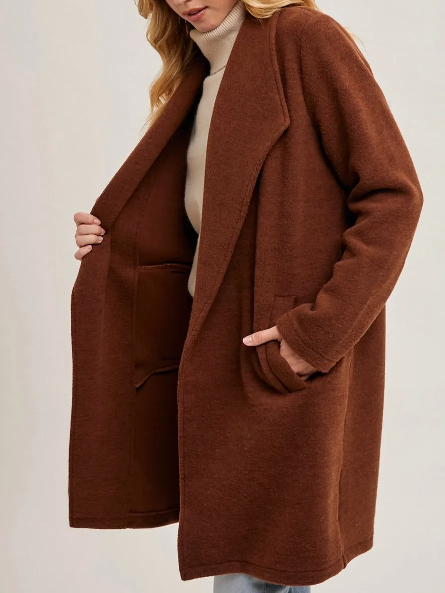 Open Cardigan / Coat - Brown