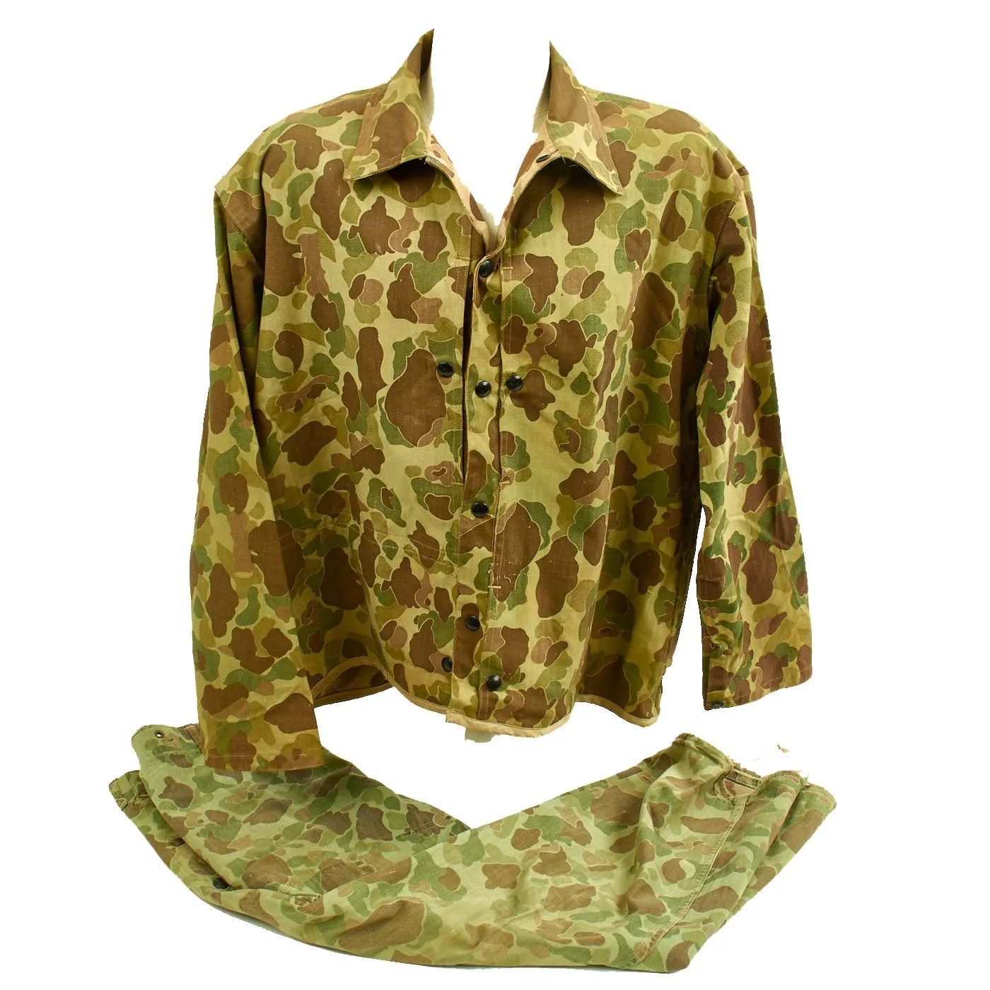 Original U.S. WWII USMC P44 Camouflage Pattern 1944 Utility Uniform