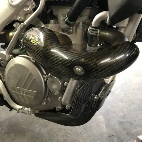 P3 Carbon Fiber Header Heat Shield For KAW KX450F (16-18) | 206073