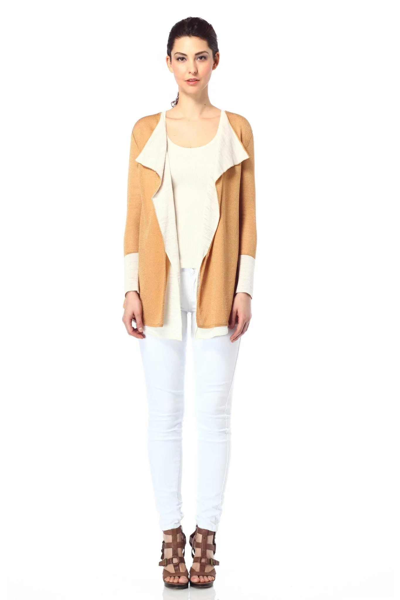 Perla Reversible Draped Jacket/Coat with Matching Sash