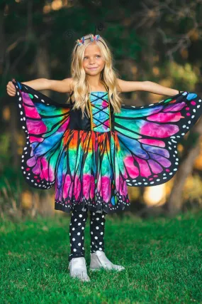 Rainbow Butterfly Costume - 3 Piece Set