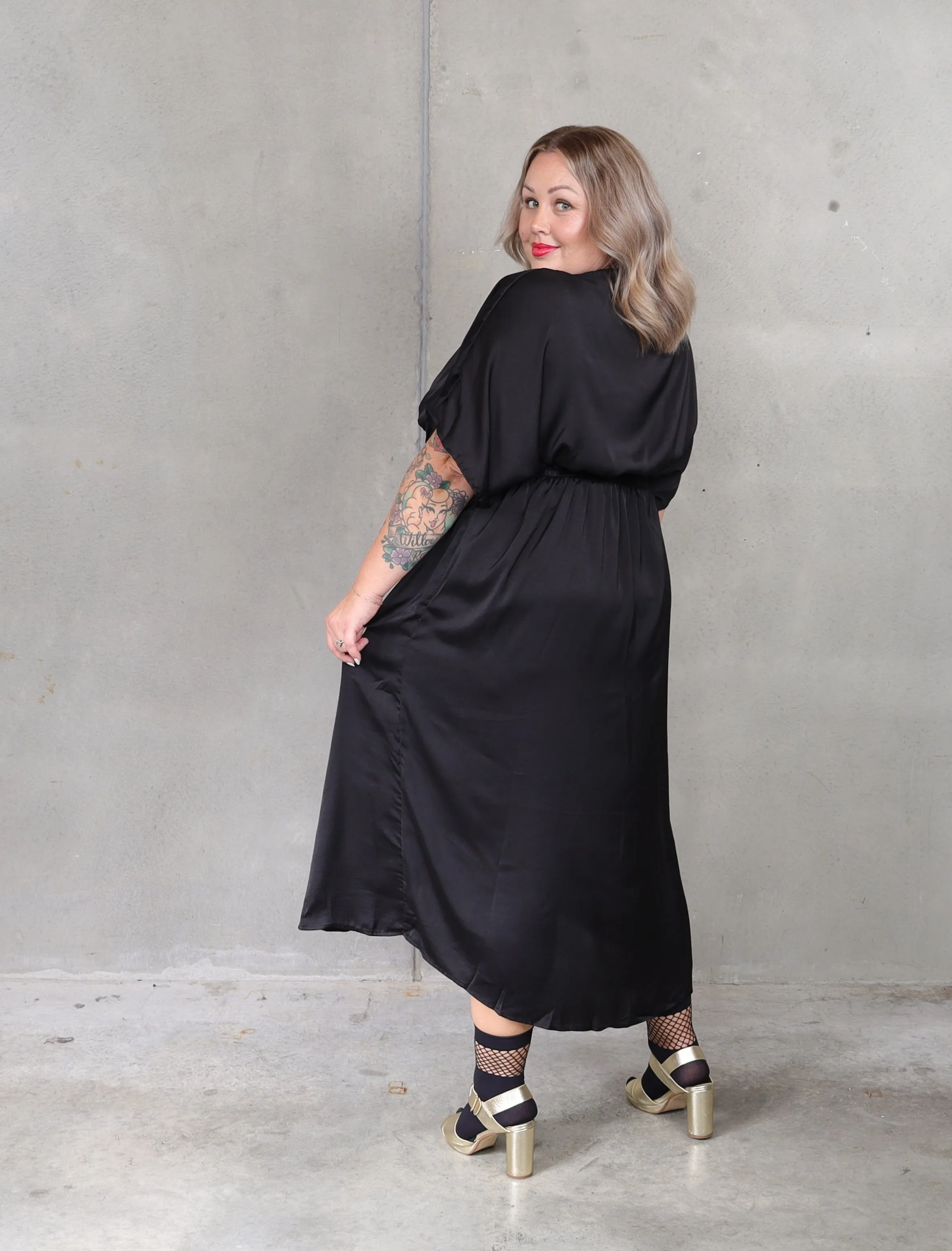 Rapture Wrap Dress - Ebony