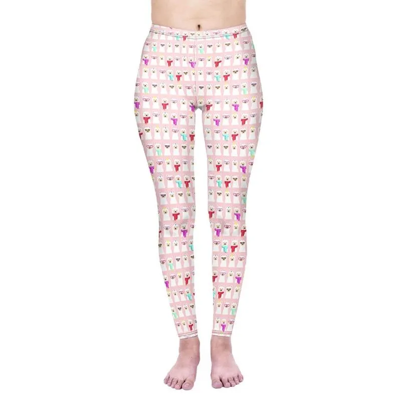 Regular Leggings (8-12 UK Size) - Disguised Llamas