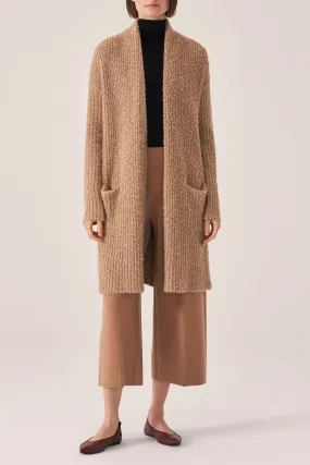 RIB TEDDY CARDIGAN COAT