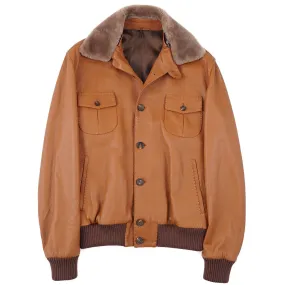 Rifugio Deerskin Jacket with Beaver Collar