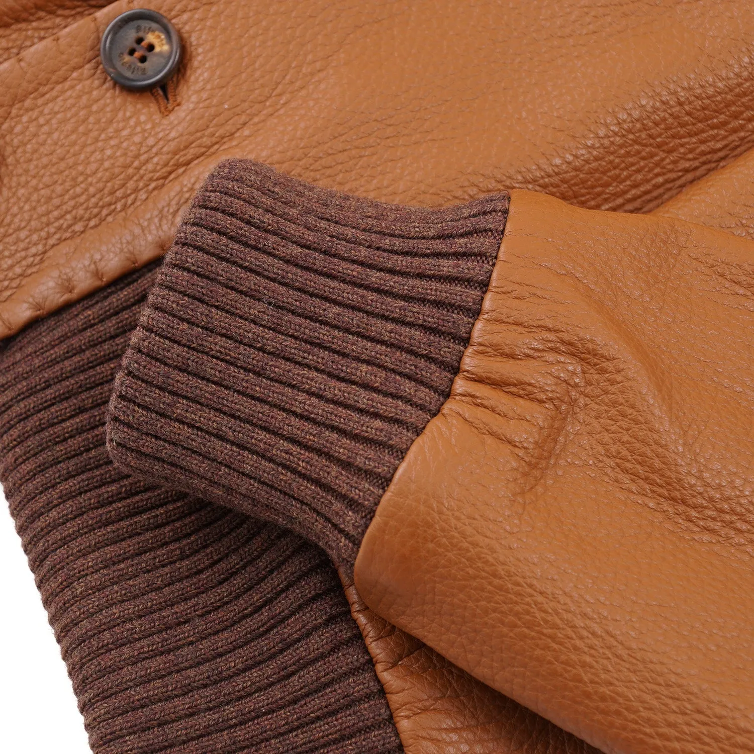 Rifugio Deerskin Jacket with Beaver Collar