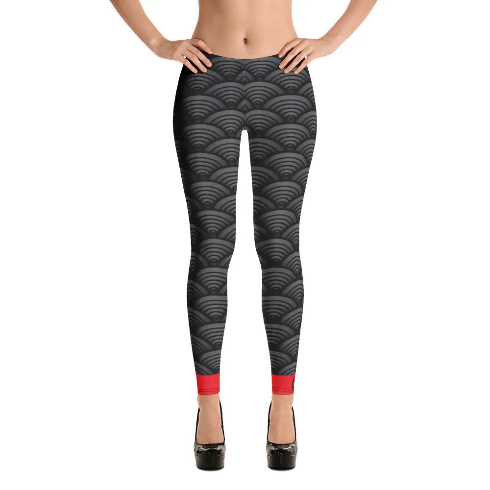 SCALLOP EYEZ GREY EYEZonLEGZ Leggings