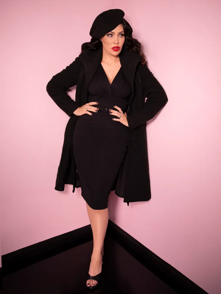 Starlet Swing Coat in Black - Vixen by Micheline Pitt