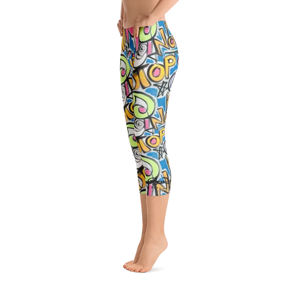 Stop War Now Capri Leggings