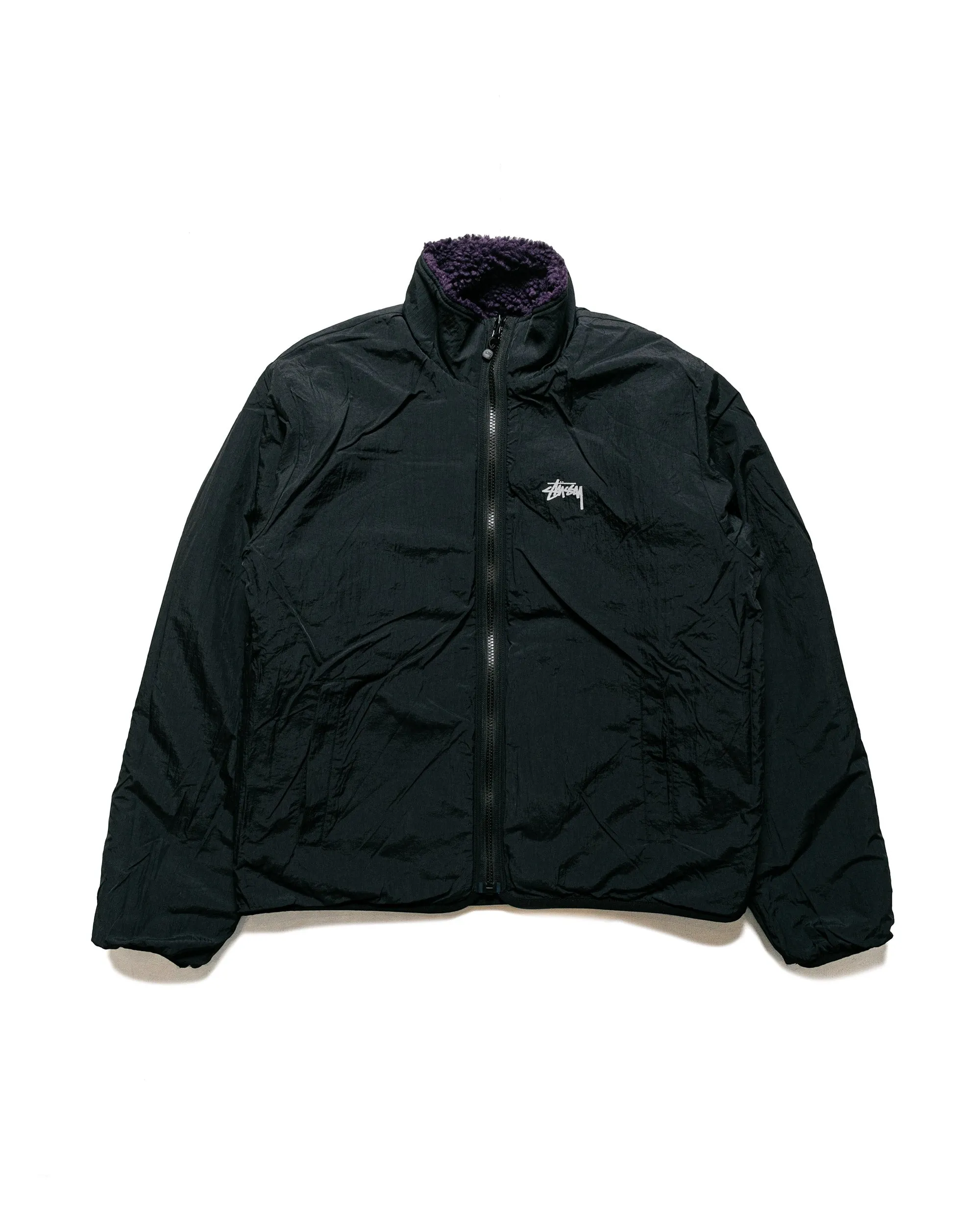 Stüssy Sherpa Reversible Jacket Purple