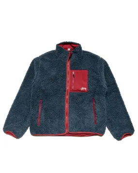 Stüssy Sherpa Reversible Jacket Smoke