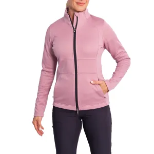 Sunderland Women's Nira Thermal Panelled Fleece Water Repellent Golf Jacket - Pink Haze