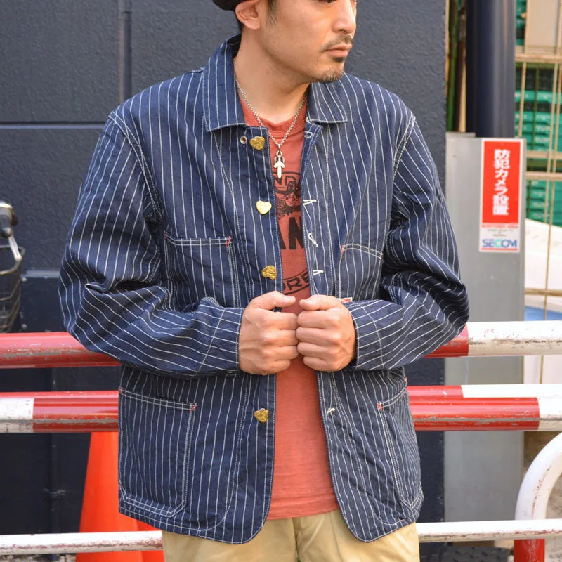 TCB jeans "Cathartt Chore Coat Woven Stripe" Chore Coat