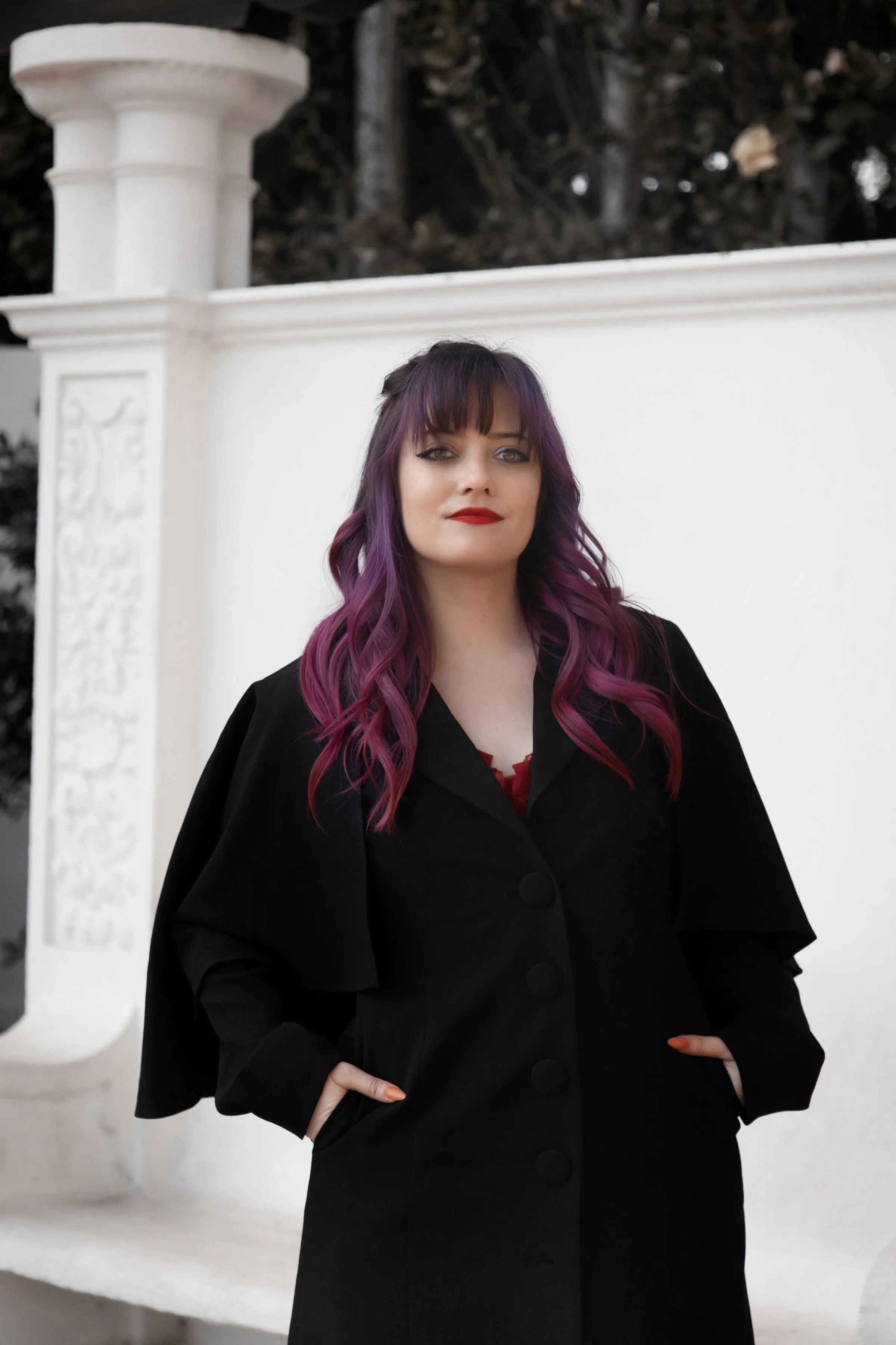 The Full-Length Nevermore Caped Coat