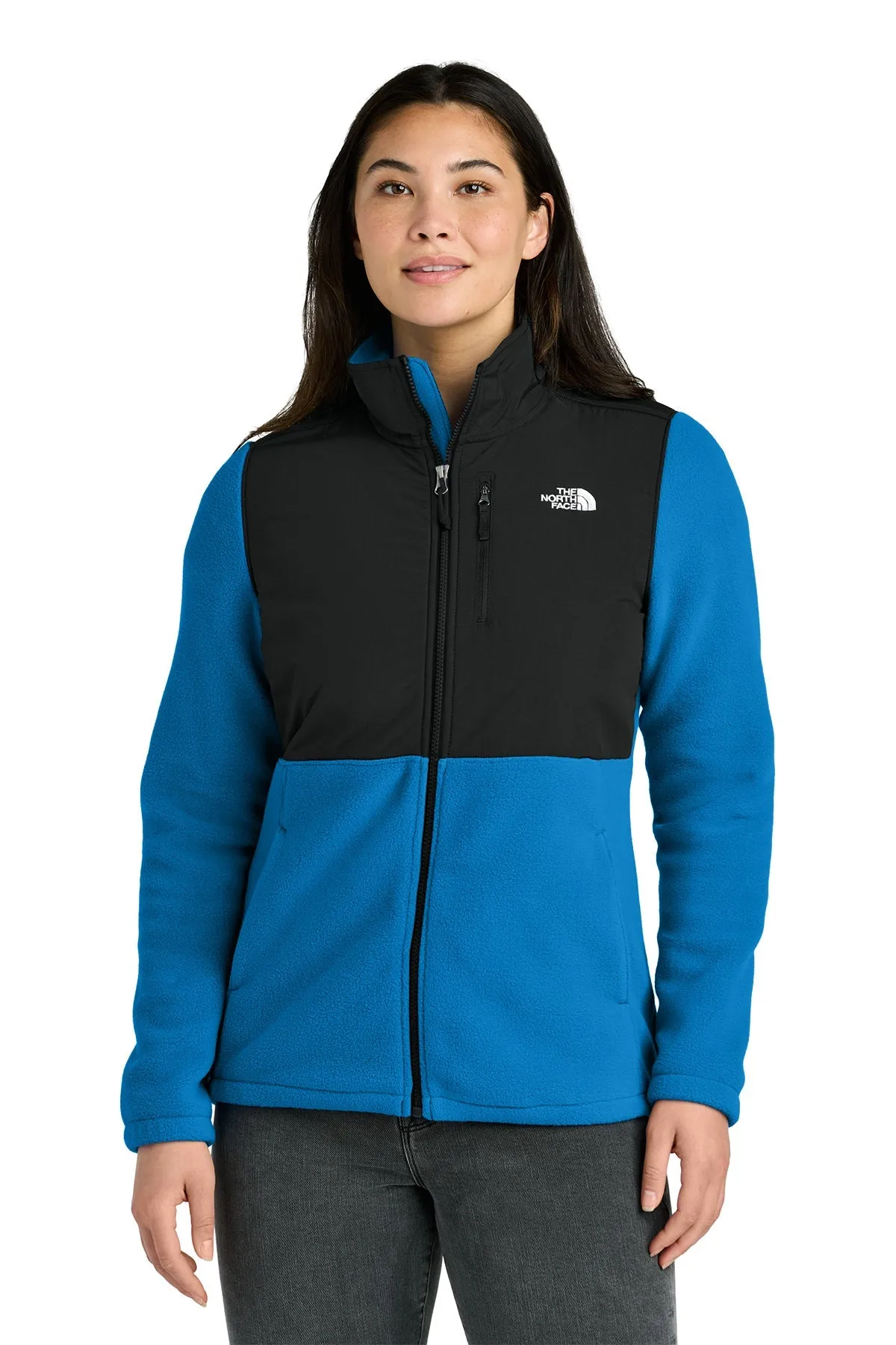 The North Face Womens Highest Peak Full-Zip Fleece Custom Jackets, Hero Blue