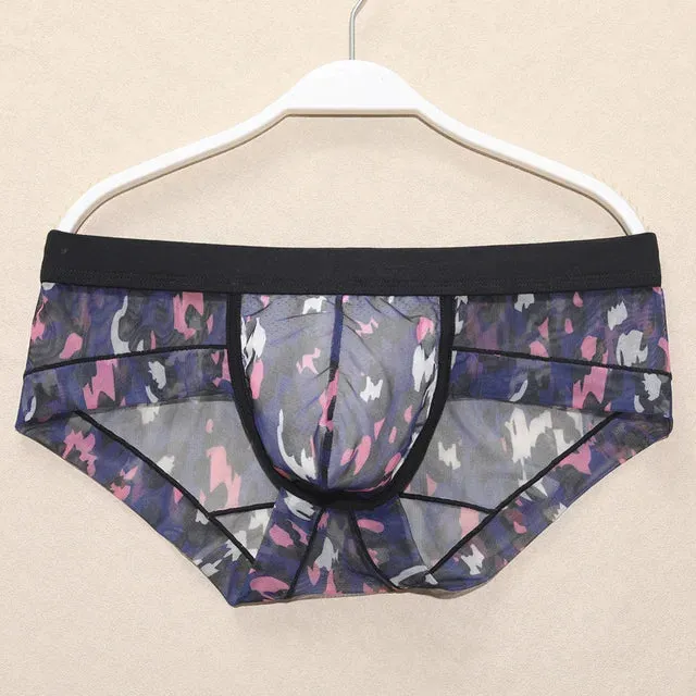 Transparent Printed Pattern Nylon Boxer