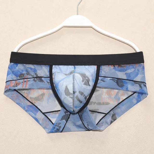 Transparent Printed Pattern Nylon Boxer