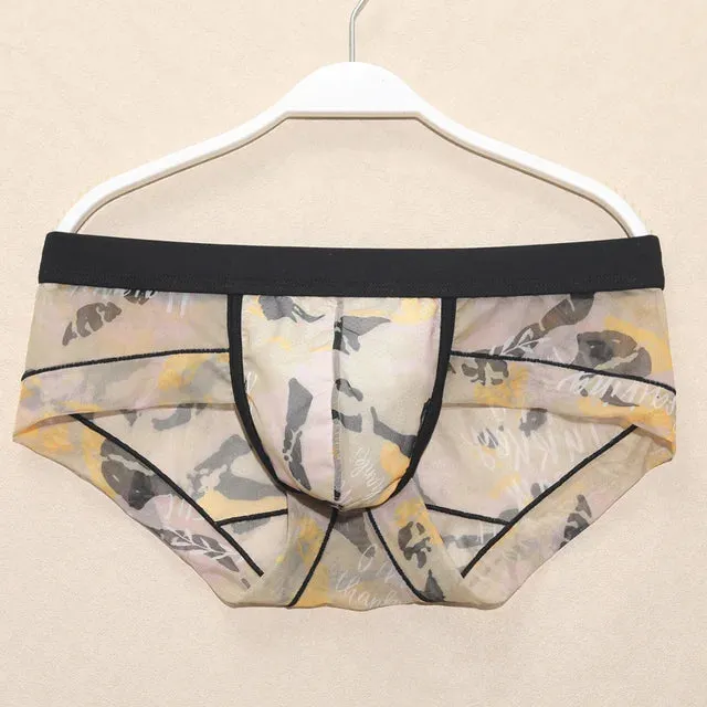 Transparent Printed Pattern Nylon Boxer