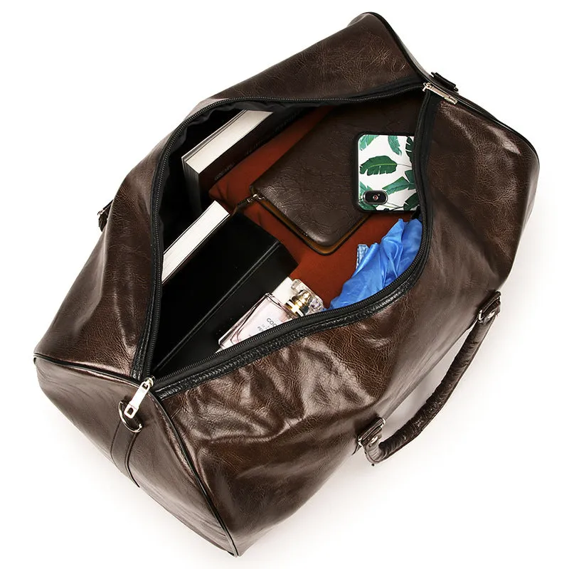 Travel Bag PU Leather Duffle Bag