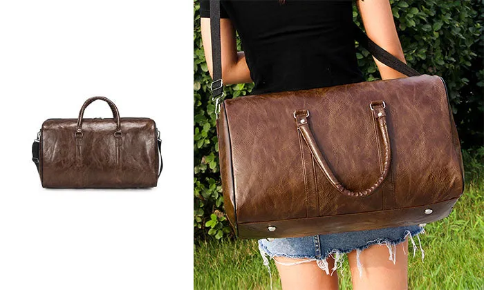 Travel Bag PU Leather Duffle Bag