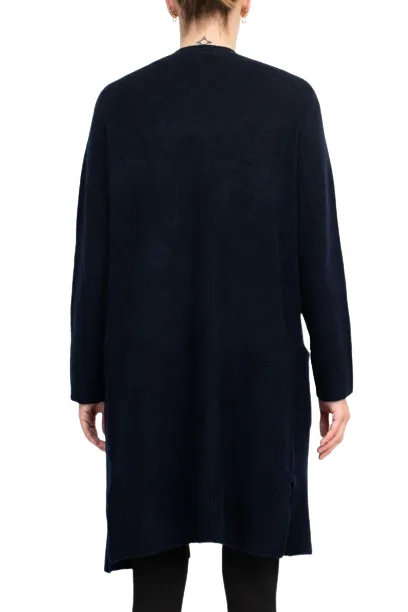 Velvet Heart Open Front Long Sleeve Ribbed Cuffs and Hem Knit Oversize Cardigan with Pockets