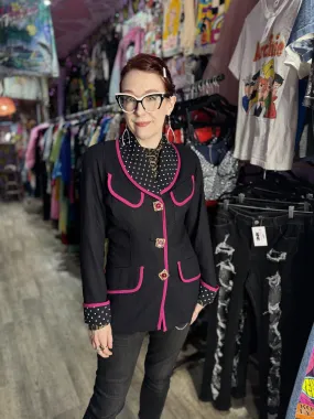 Vintage 90s Dots and Jewels Blazer