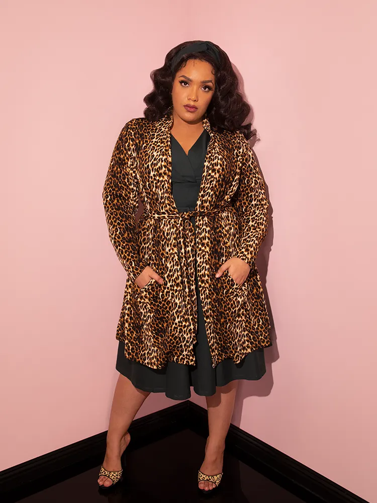 Vintage Leopard Cardigan Coat - Vixen by Micheline Pitt