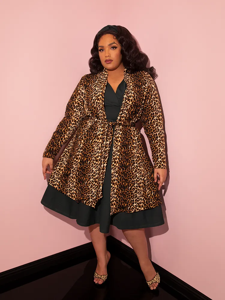 Vintage Leopard Cardigan Coat - Vixen by Micheline Pitt