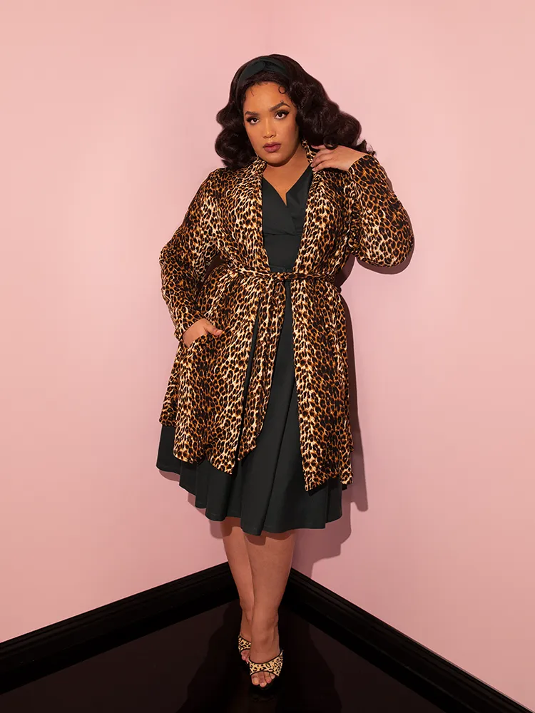 Vintage Leopard Cardigan Coat - Vixen by Micheline Pitt