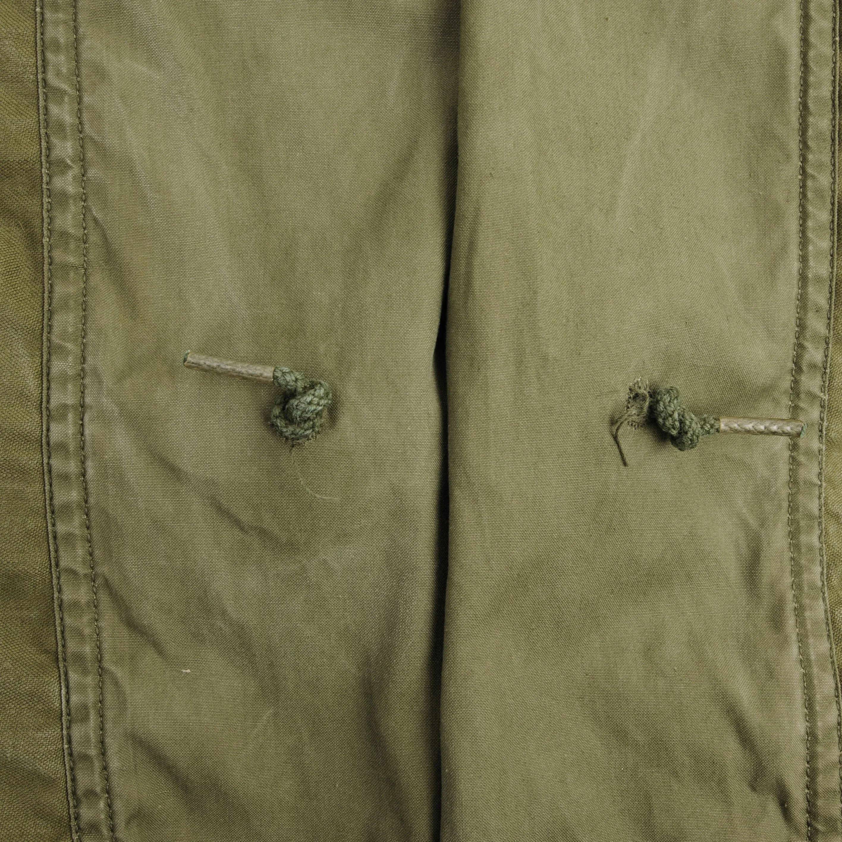 VINTAGE US ARMY M65 M-1965 FIELD JACKET 1971 VIETNAM WAR SIZE MEDIUM LONG