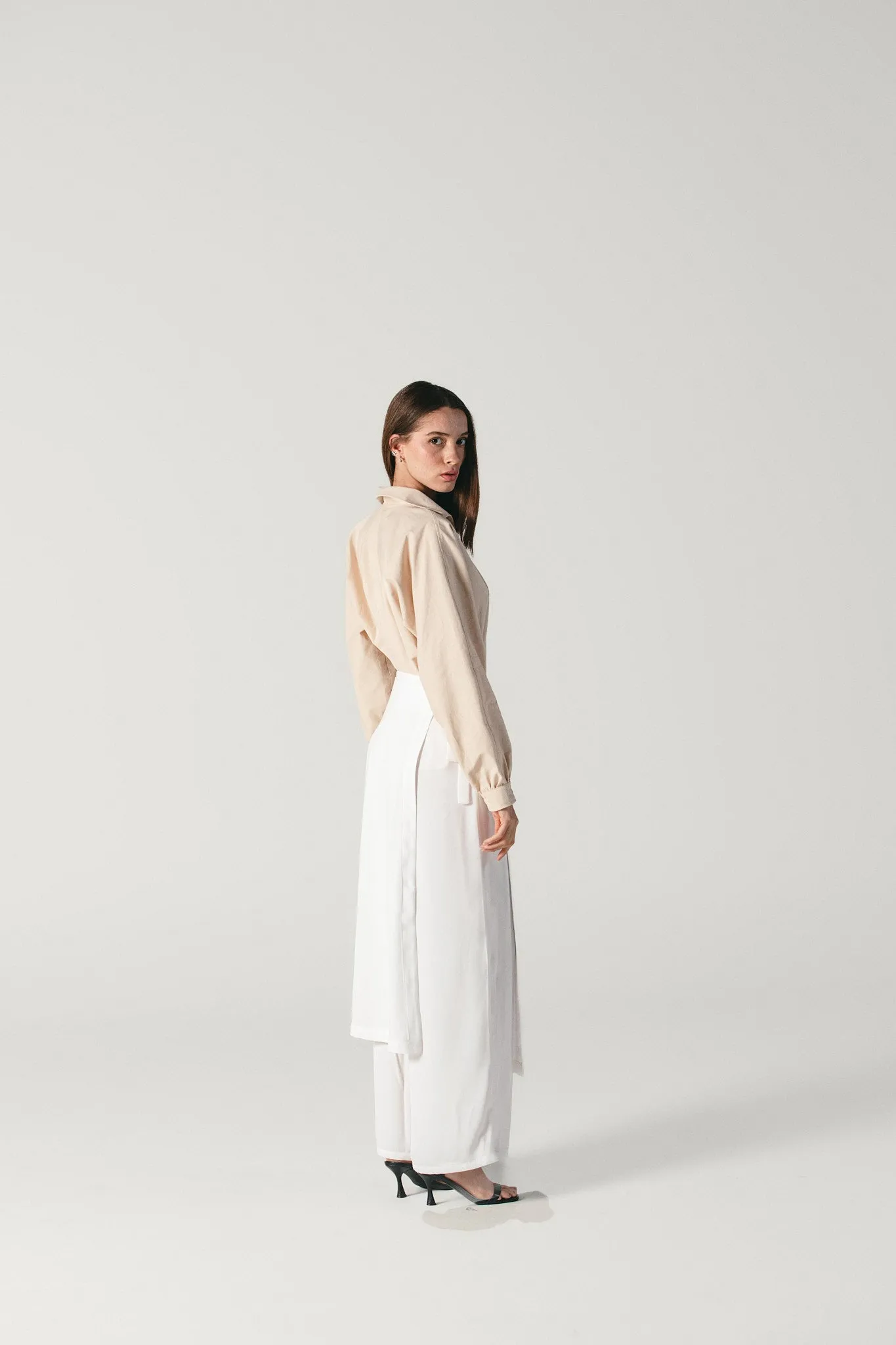 Wide Leg Pants Off-White