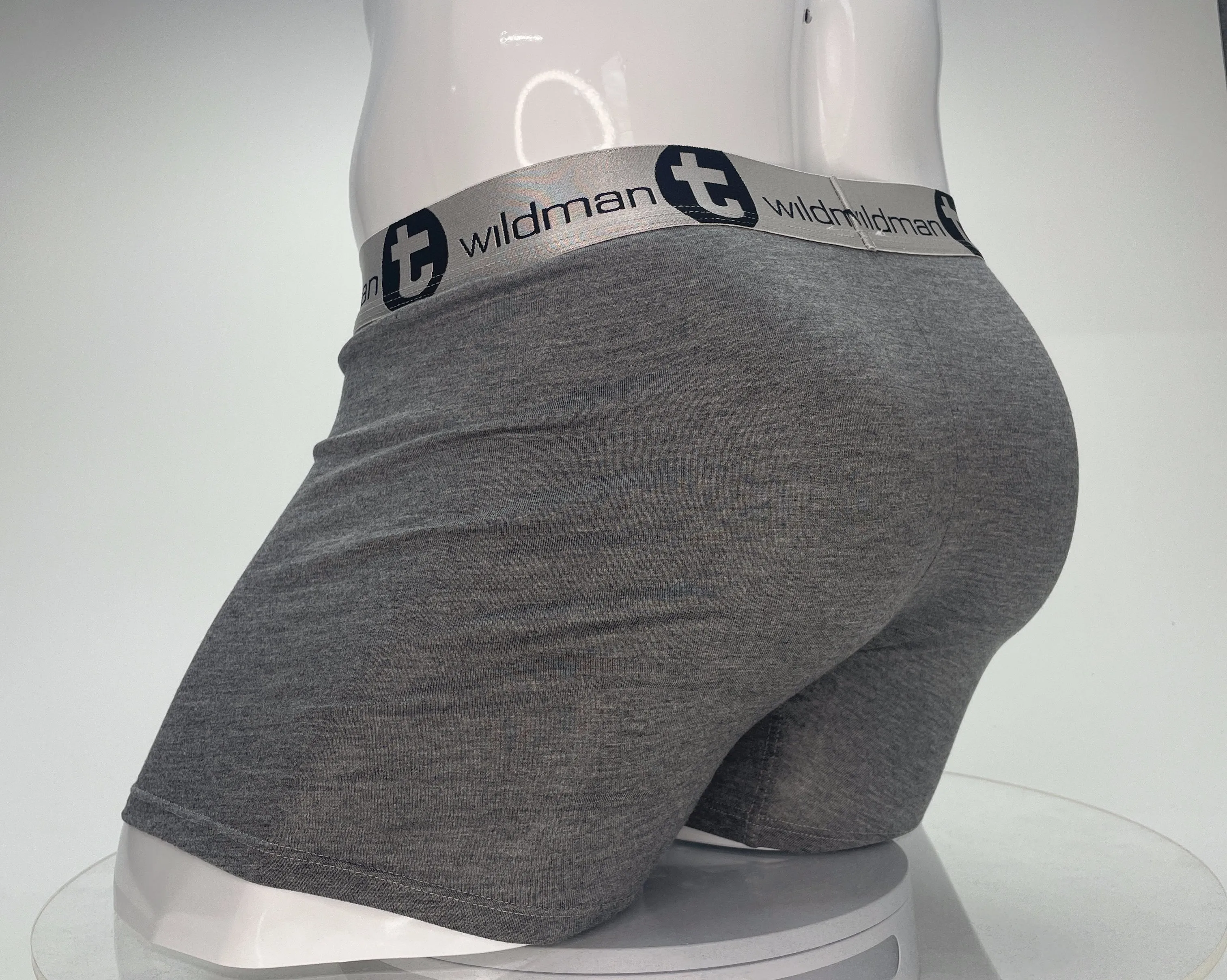 WildmanT Modal Monster Cock 5" Inseam Boxer Brief Gray