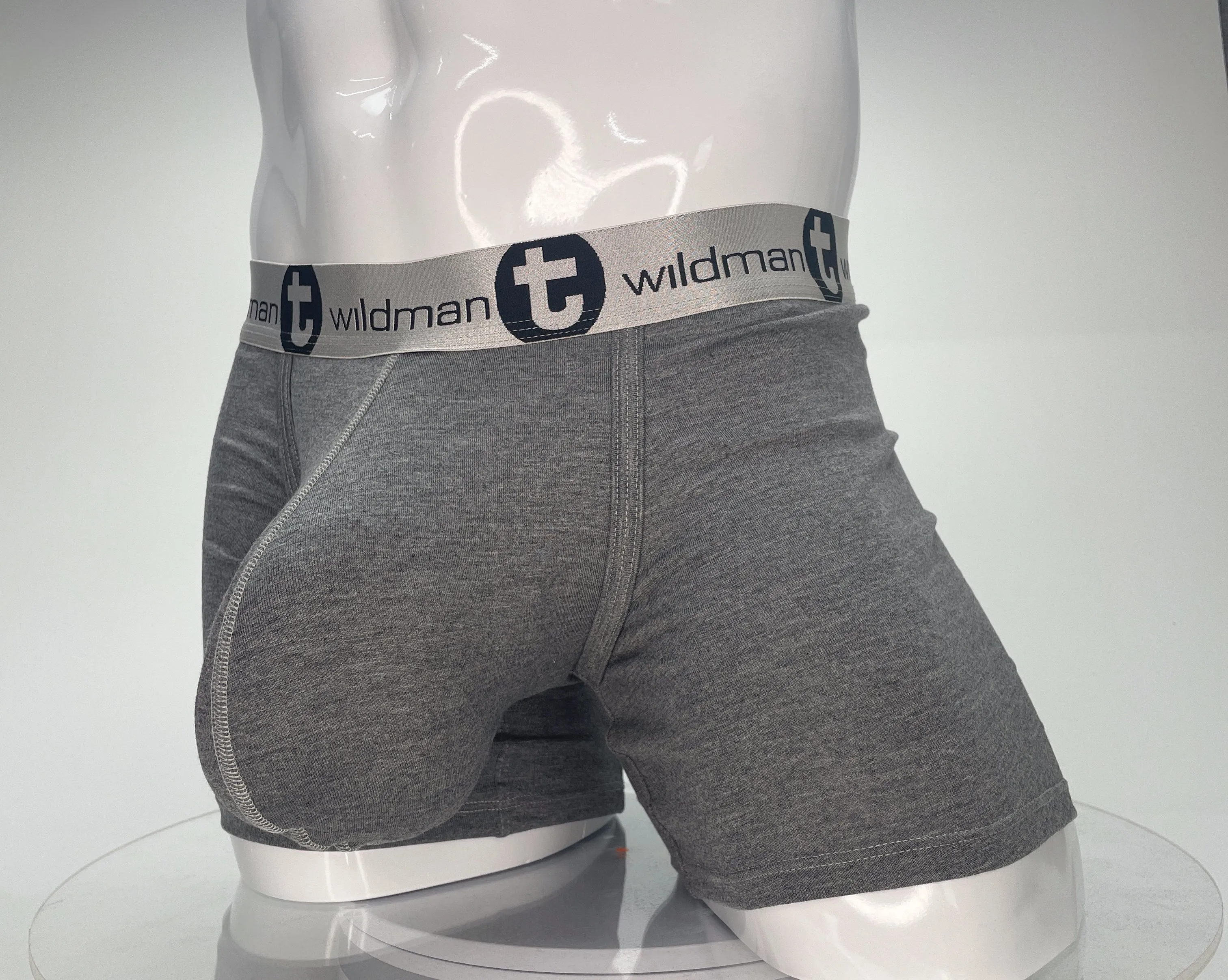 WildmanT Modal Monster Cock 5" Inseam Boxer Brief Gray