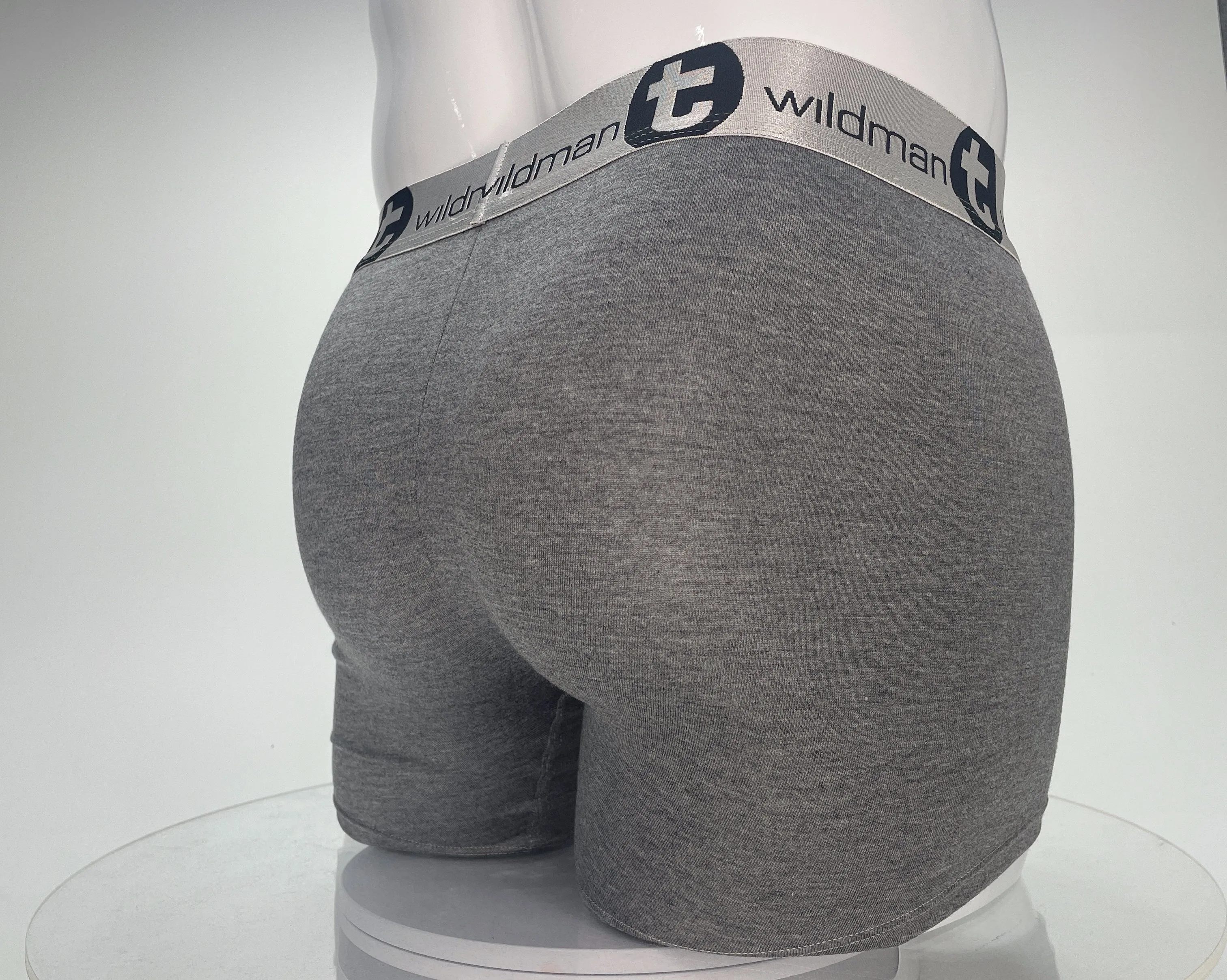 WildmanT Modal Monster Cock 5" Inseam Boxer Brief Gray