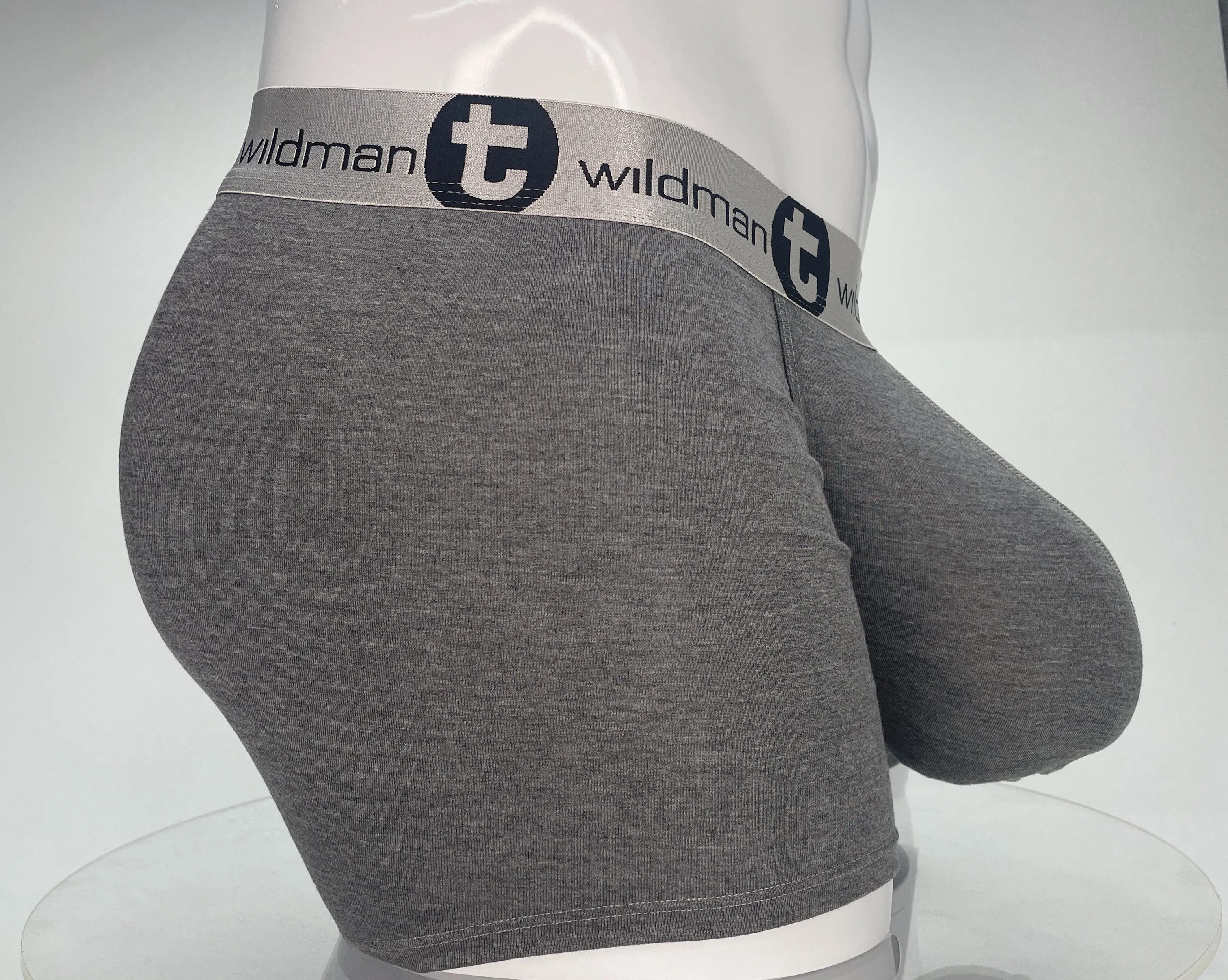 WildmanT Modal Monster Cock 5" Inseam Boxer Brief Gray