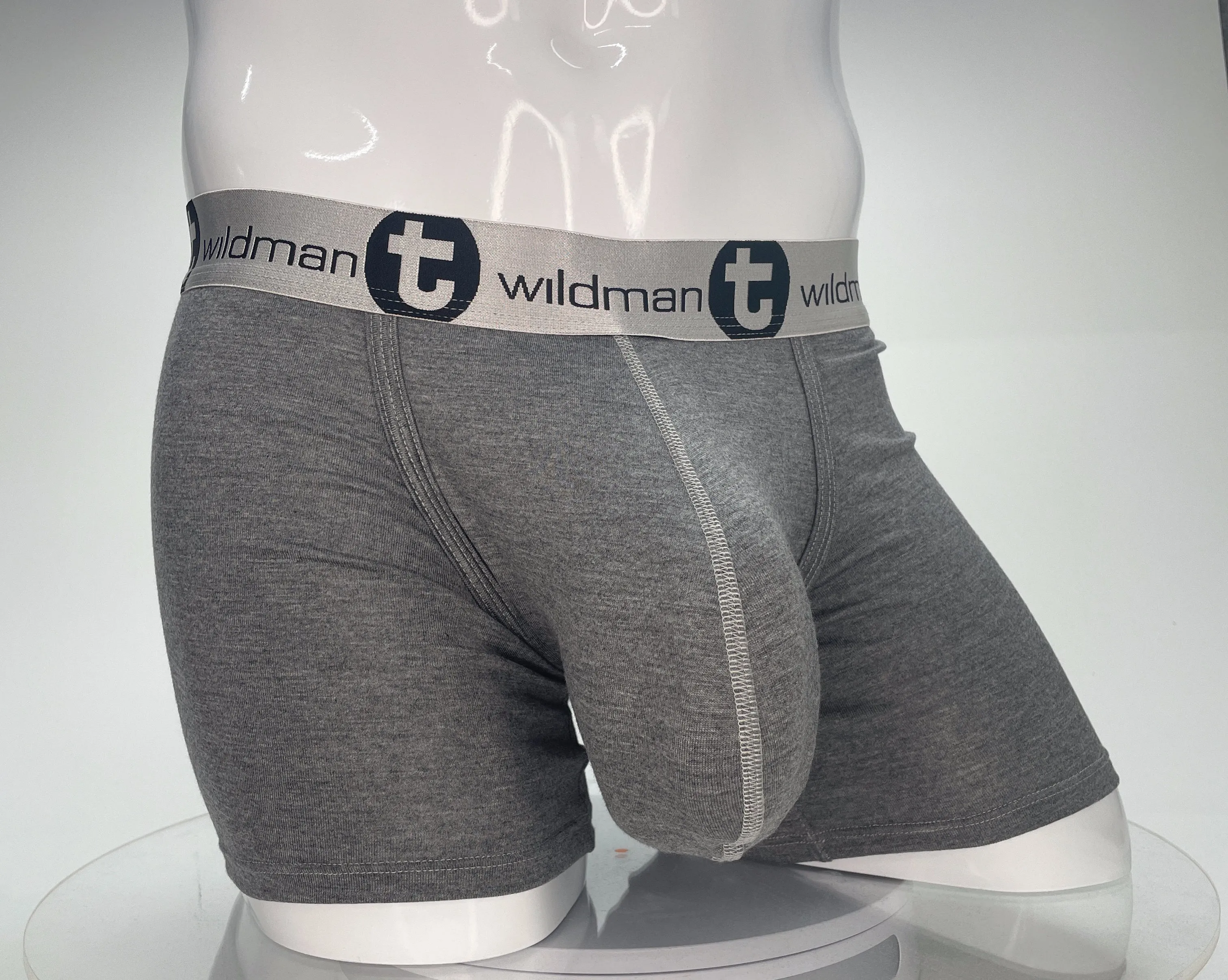 WildmanT Modal Monster Cock 5" Inseam Boxer Brief Gray