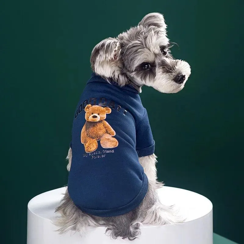 Winter Bear Pet Jacket: Cozy Outerwear for Small to Medium Pets in Chilly Seasons