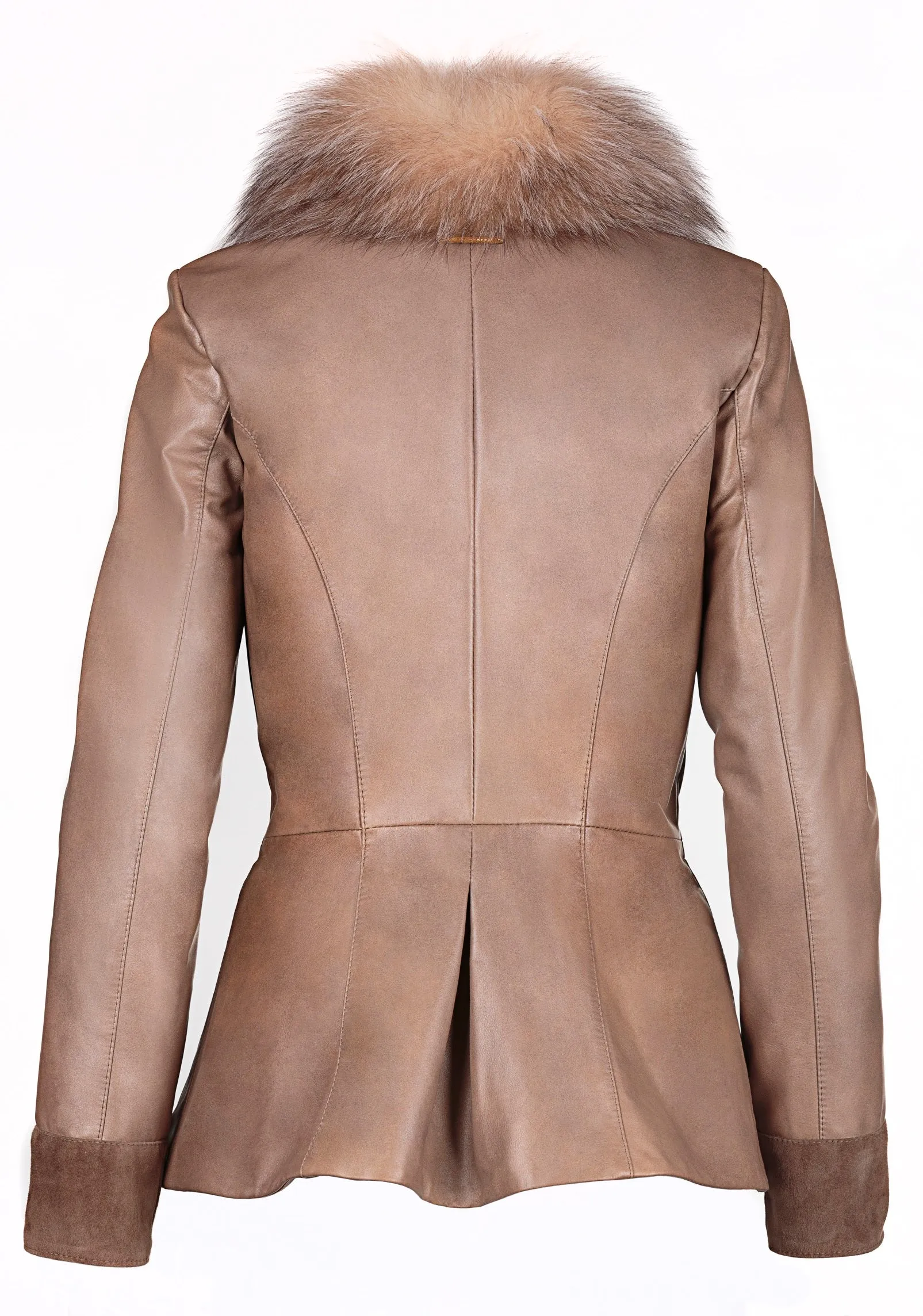 Winter Tailored Suede Reindeer Leather Jacket- Limited Edition