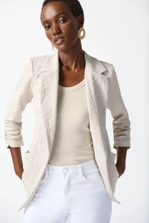 Woven Jacquard Boxy Blazer