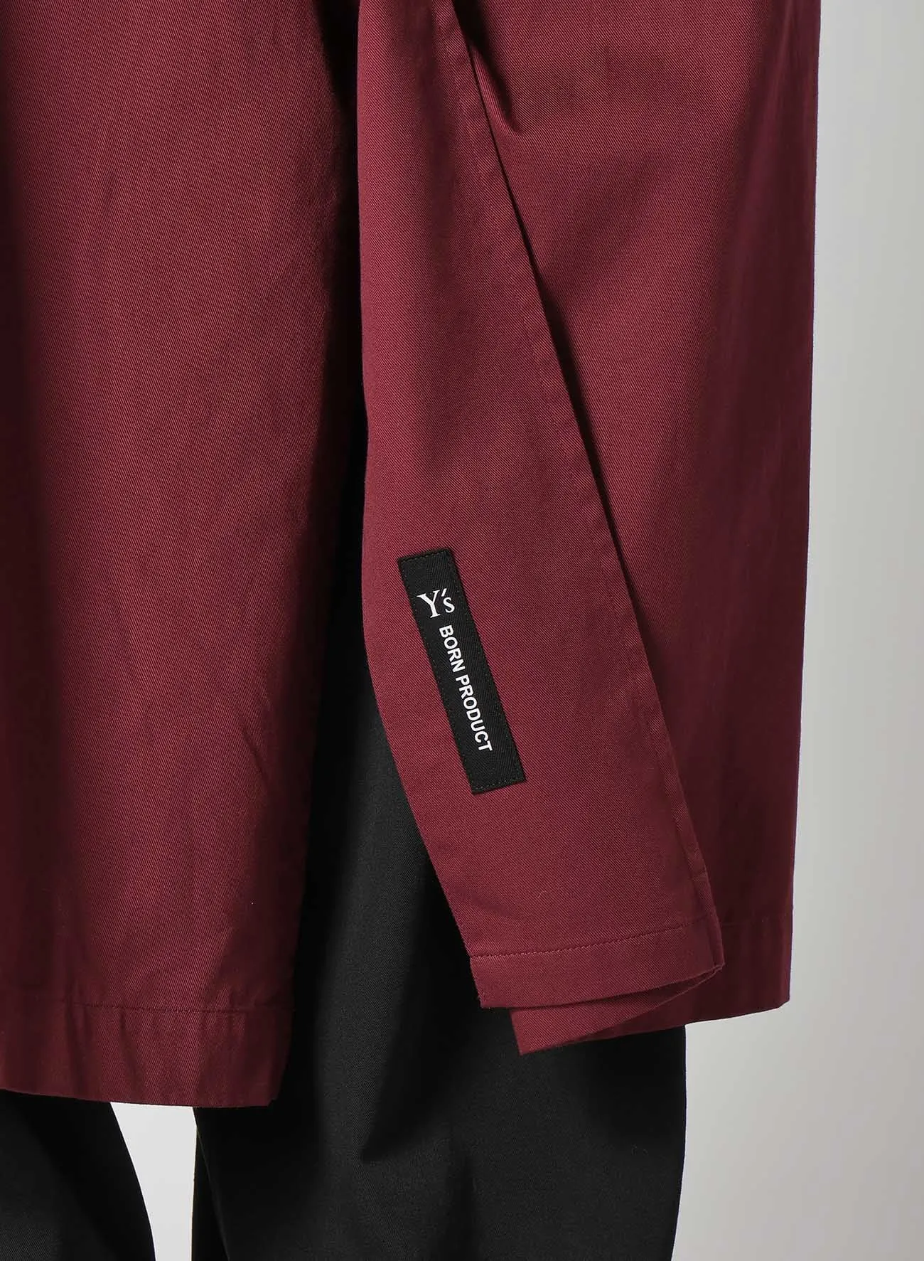 [Y's BORN PRODUCT] COTTON TWILL LONG CAPE COAT